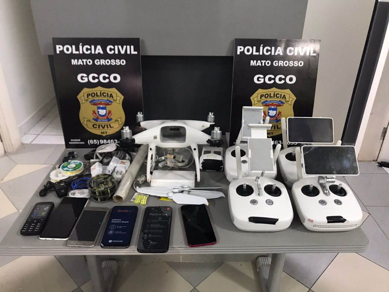 Drones, celulares e drogas são apreendidos antes de entrarem em penitenciária