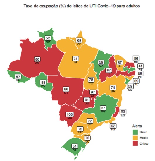 MT e Cuiabá estão na zona de alerta crítico em levantamento da Fiocuz