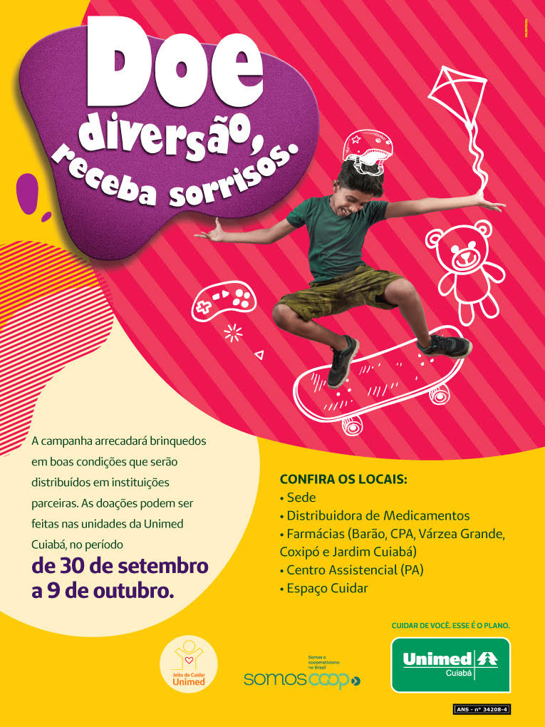 Unimed Cuiabá promove campanha de arrecadação de brinquedos
