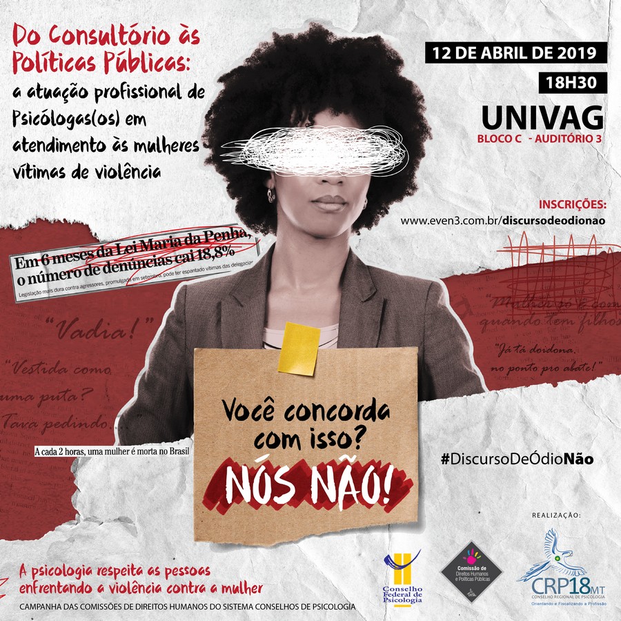 Evento irá debater atendimento às mulheres vítimas de violência