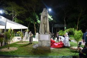 Imagem do Senhor Bom Jesus de Cuiabá é inaugurada no São Gonçalo Beira Rio