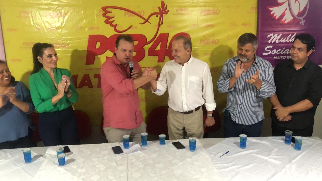 Em convenção, PSB sela respaldo a Otaviano Pivetta ao Senado