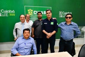 Prefeito avalia melhorias na acessibilidade com Instituto dos Cegos