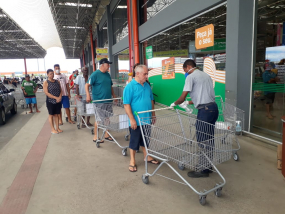 Estabelecimentos comerciais colaboram com medidas de prevenção ao Covid-19