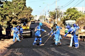 Capital: Avenida Acácia Cuiabana recebe pavimentação