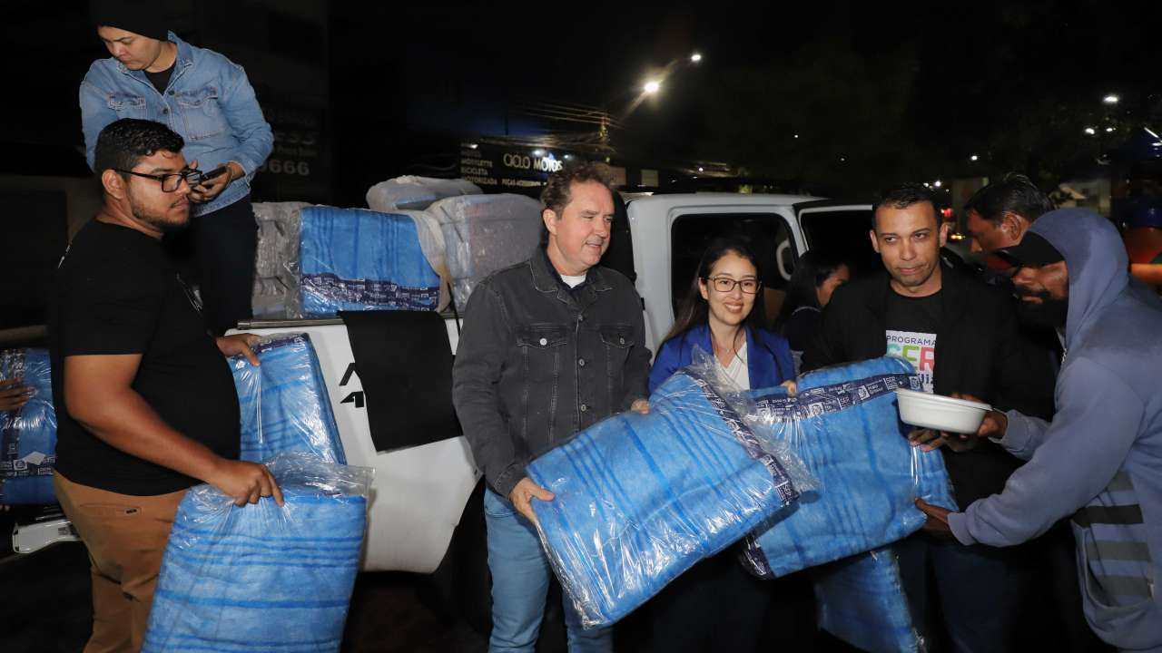 VÁRZEA GRANDE ENTREGA COBERTORES