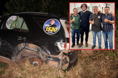 Ex-deputado Silvano Amaral e equipe de campanha sofrem acidente