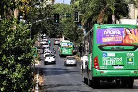Faixas exclusivas de ônibus começarão a valer no dia 1º de outubro, alerta Cuiabá