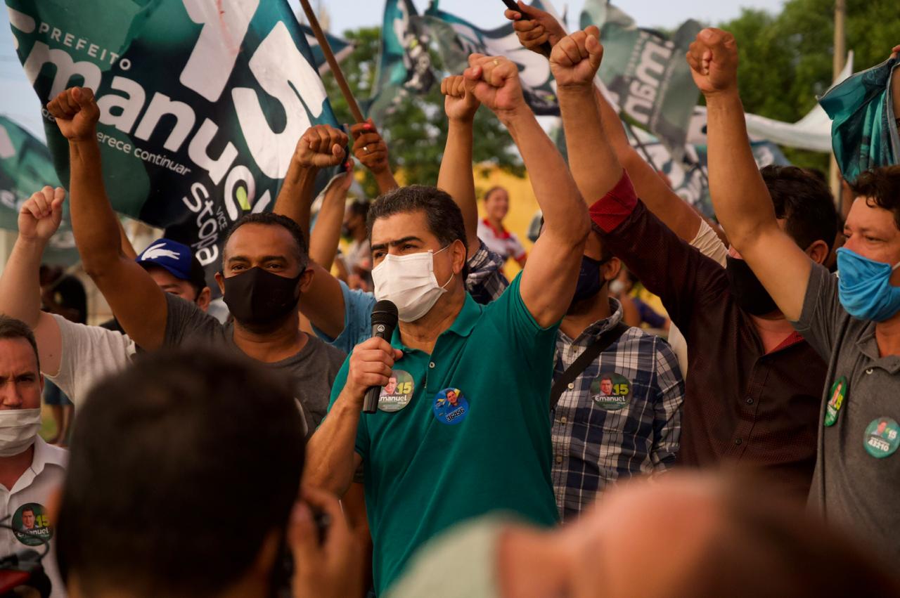 Emanuel participa de arrastões e reuniões com lideranças que declararam apoio