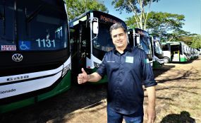Prefeitura de Cuiabá entrega 42 ônibus com ar-condicionado e Wi-Fi