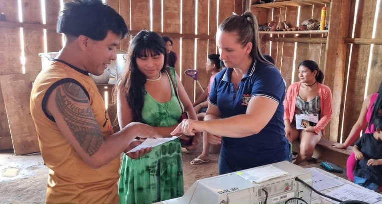 TRE destaca treinamento com simulação de votação para eleitores indígenas 