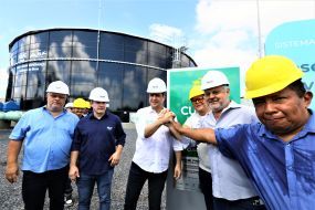 Prefeito entrega reservatório: estrutura de abastecimento para 22 bairros