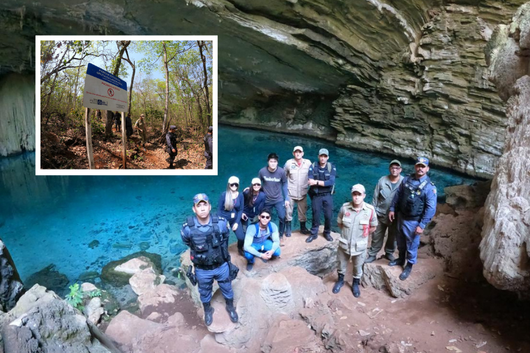 Gruta Lagoa Azul: MP alerta sobre proibição de visitas clandestinas