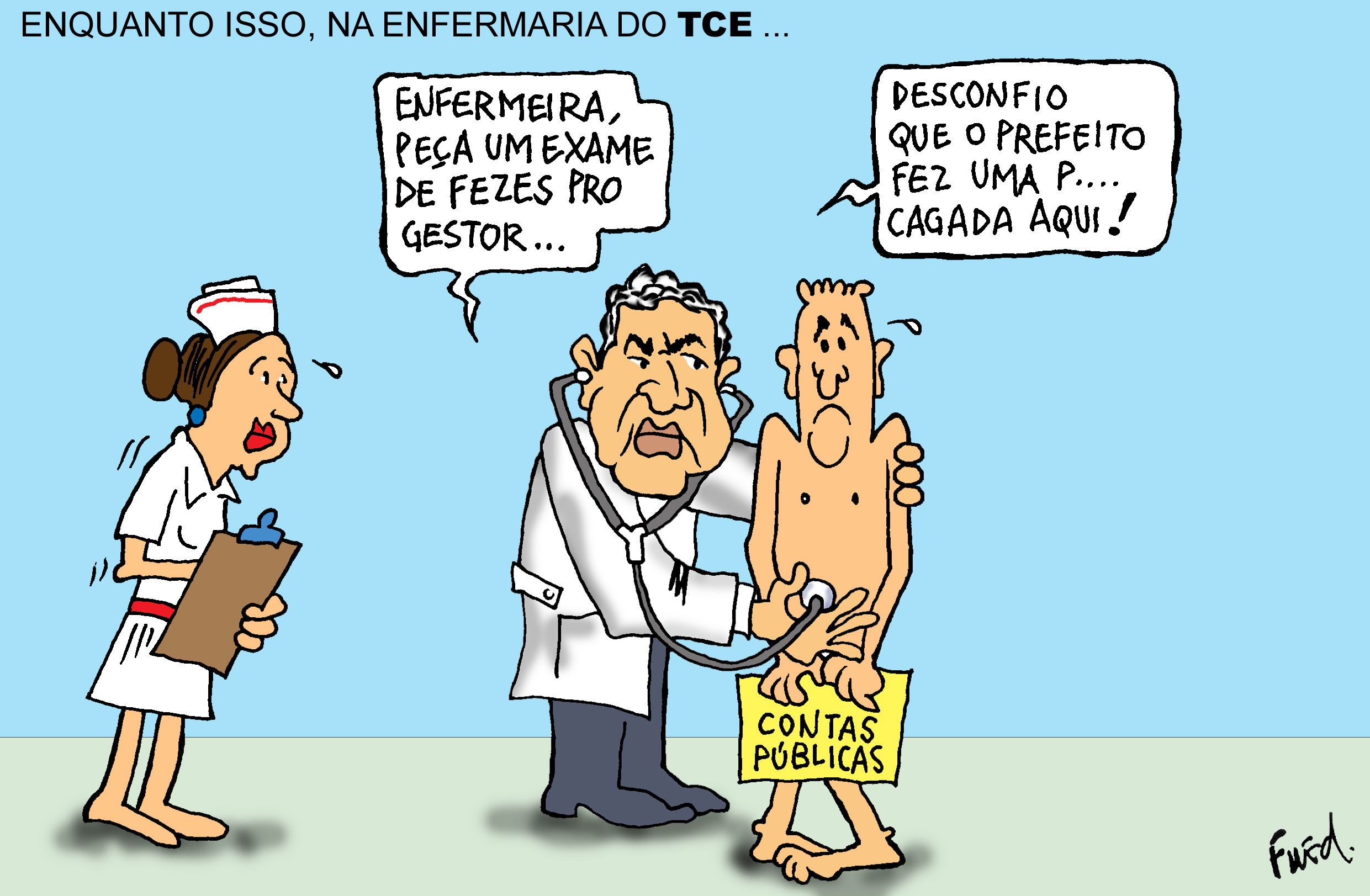 Charge publicada no Diário de Cuiabá em 31 de dezembro de 2003 - Foco Cidade