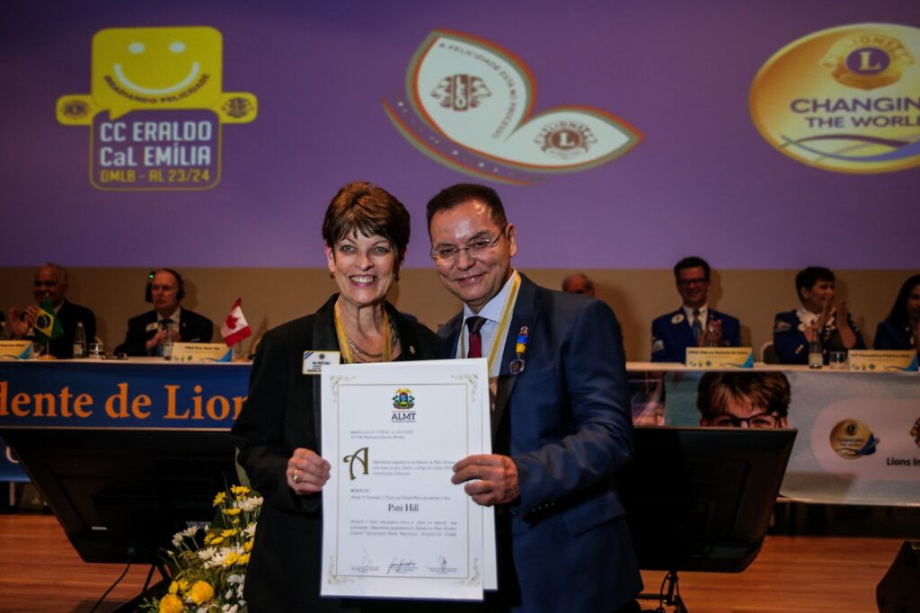 PRESIDENTE DA AL - HOMENAGEM LIONS