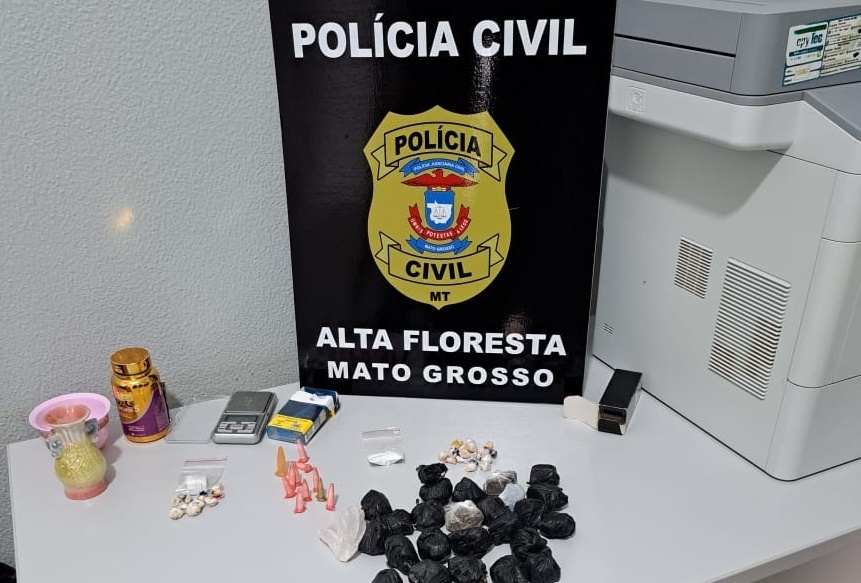 Polícia desmantela ponto de tráfico em Alta Floresta e prende suspeito em flagrante